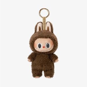 Pop Mart The Monsters Exciting Macaron Chestnut Cocoa Secret Labubu Keychain